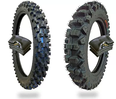 110/100-18 And 80/100-21 Motocross Dirt Bike Tire And Tube Combo By WIG Racing • $124.81