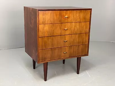 EB5958 Vintage Danish Rosewood Small Chest Of Drawers 1960s Retro MCM  MWOO • £350