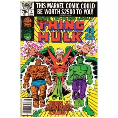 Marvel Two-In-One (1974 Series) Annual #5 Newsstand In NM Minus. [y^ • $7.98