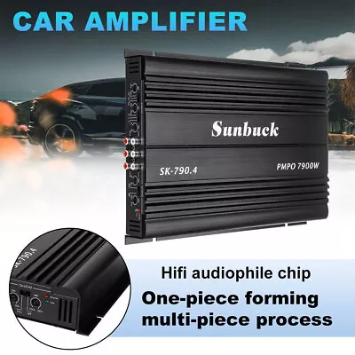 12V 4 Channel 7900W Car Amplifier Stereo Audio Speaker Amp For Subwoofer • $67.99