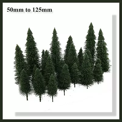 Quality Pine Trees - 50mm To 125mm - Suitable For N / OO Gauge Model Railways • £5.49