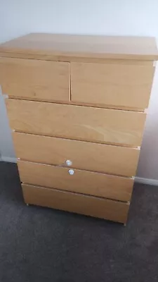 IKEA MALM Chest Of 6 Drawers • £70