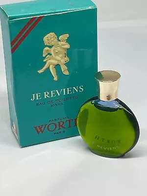 Vintage Je Reviens Worth Mini EDP 7 Ml Splash Bottle NIB Lululemon BONUS • $39.99