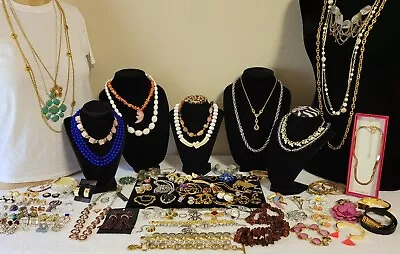 Vintage Estate To Mod Costume Jewelry Lot Some Signed Trifari Dior Paolo Gucci • $1899