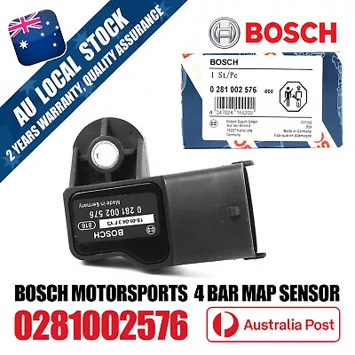 Bosch 0281002576 Motorsports 4 Bar Map Sensor For Turbo Custom Boost Original Au • $65.99