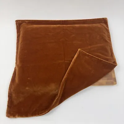 Rejuvenation Italian Velvet Pillow Cover Rust Orange 20”x20” Flaws Read NWOT • $29.95