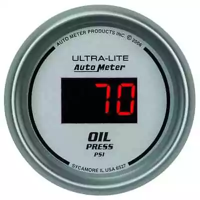 AutoMeter 6527 2-1/16  OIL PRESSURE 5-100 PSI ULTRA-LITE DIGITAL • $129.59