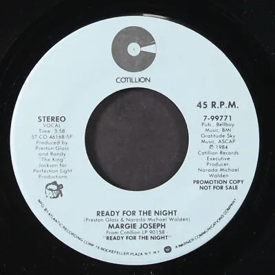 MARGIE JOSEPH: Ready For The Night / Mono COTILLION 7  Single 45 RPM • $5