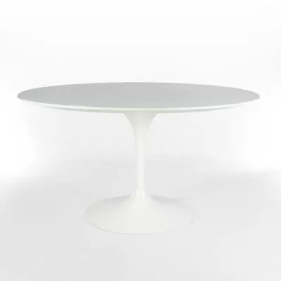 Eero Saarinen Tulip Table White Knoll Original Round Laminate 137 Dining Table • £2295