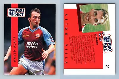 £0.99 • Buy David Platt - Aston Villa #23 English League 1990 - 91 Pro Set Trading Card