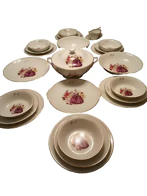 Madame De Pompadour Royal Limoges 12-piece Dinner Service Never Been Used • £220