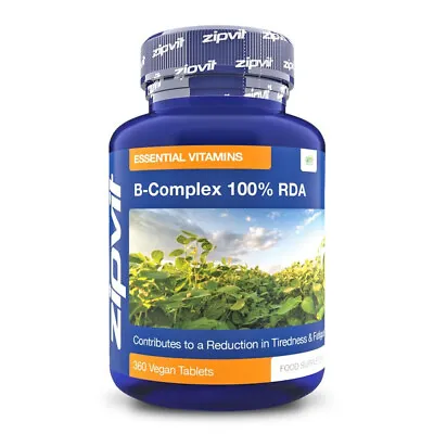 Zipvit Vitamin B Complex 100% RDA 360 Vegan / Vegetarian Tablets • £15.89