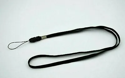 Black Lanyard Comfy Neck Strap For Camera / Mobile Phone / MP3 Or Similar Item • £3.20