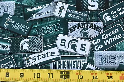 By 1/2 Yd/Green & White Michigan State University/MSU License Plates/SykelP6940 • $4.75