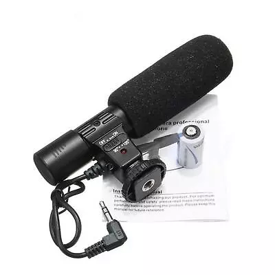 3.5mm DV Stereo Microphone Mic For Nikon D7000 D300s D5100 D5300 D3300 D3200 I • $26.28