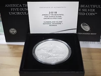 2018 P 5 Oz Silver America The Beautiful - Cumberland Gap Bu Ogp & Coa • $205