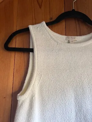 J Crew Winter White Sleeveless Sweater - Size XXS • $15