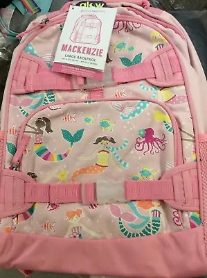 Pottery Barn Kids Large Mackenzie Backpack Pink Mermaid NWT Glow In The Dark • $69.95