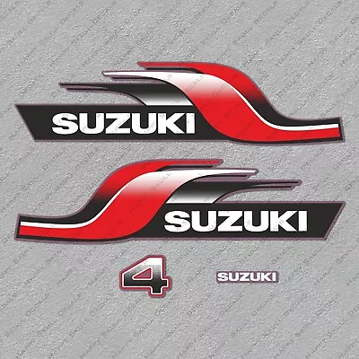 Suzuki DT4 4 HP Two Stroke Outboard Engine Decals Sticker Set Reproduction 4HP • $44.99