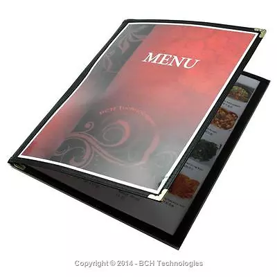 Tri-Fold Six View Three Panel Booklet Cafe Style Menu Covers 8.5 X11  • $8.69