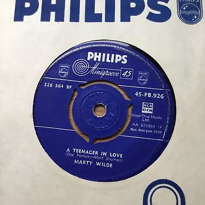 Marty Wilde - A Teenager In Love - 1959 Philips • £1