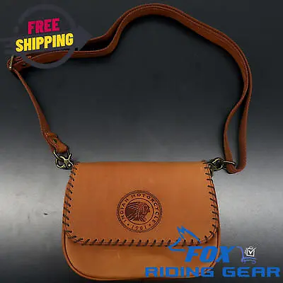 OEM Indian Open Box Leather Cross Body Bag | Desert Tan | 2863911 • $89.99