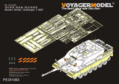 Voyager 1/35 Modern British Challenger 2 MBT Upgrade Detail Set For RFM #5062 • $21.86