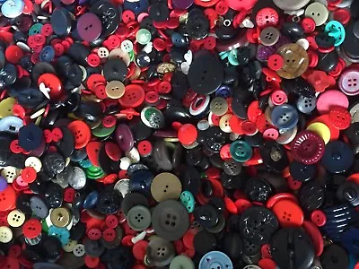 Lot Of Vintage & New Buttons 1/2 Pound Bag 24733 • $4.74