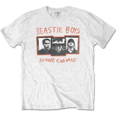 Beastie Boys Unisex T- Shirt - So What Cha Want - White Cotton • $36.08