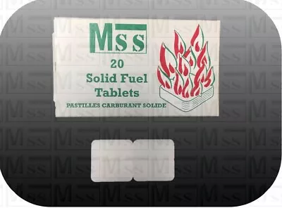 £5.95 • Buy MAMOD & MSS STEAM ENGINE SOLID FUEL 20 TABLETS (1 Packet)