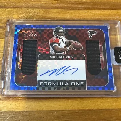 Michael Vick 2022 Panini One Autograph Dual Jersey #348 (12/35) Atlanta Falcons • $75