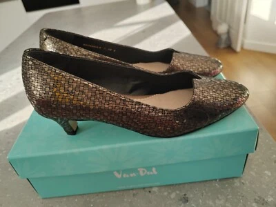 £20 • Buy Van Dal Shoes Size 6 Britannia Metallic Bronze Chequer Excellent Condition 