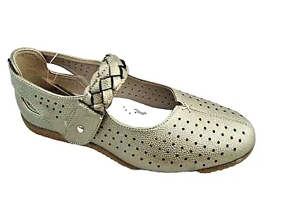 Cushion Walk Bronze Flat Wider Fit Ladies Womans Shoes Uk 5 Eee- Eur 38 • £17.95