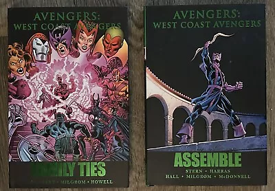 Marvel Premiere HC Edition: WEST COAST AVENGERS 2 Book Lot! Family Ties/Assemble • $30