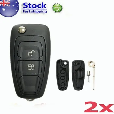 $24.67 • Buy 2X For Ford Ranger PX1 MAZDA BT50 REMOTE FLIP KEY BLANK SHELL Fob 2Buttons