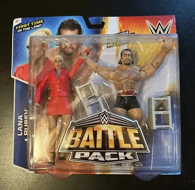 WWE Battle Pack Series #34 Rusev & Lana Action Figures W/ 2 Breakable Blocks  • $25