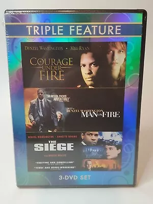 Denzel Washington Triple Feature: Courage Under Fire Man On Fire The Siege DVD • $5.36