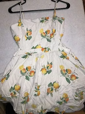 Mi Ami Francesca’s Floral Dress Size Large Fit & Flare Pockets Zipper • $15