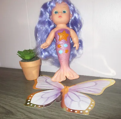 Toysmith Bathtime Mermaid Purple Hair 9  Doll Cute • $7