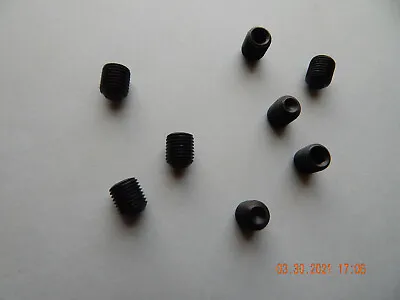 SOCKET SET SCREWS 7/16-20 X 1/2   CUP POINT.  BLACK ALLOY.  8 PCS. NEW • $8.70