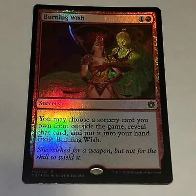 1x Burning Wish (FOIL) - NM/M - Conspiracy Take The Crown - MTG Pack Fresh • $29.99