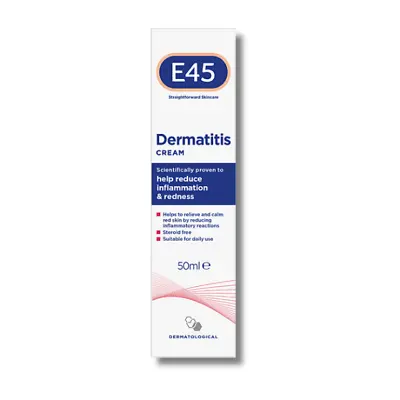 E45 Dermatitis Cream - 50ml | Reduce Redness And Dryness | Relief For Dermatitis • £13.99