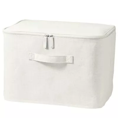 Muji Polyester Cotton Linen Blend Soft Box Rectangular Lid Type Approx. Wid • $35.53