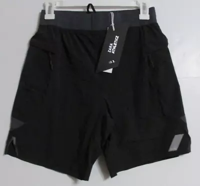 Men's Zara Athleticz Training Shorts Black/Gray Size Small • $12.95