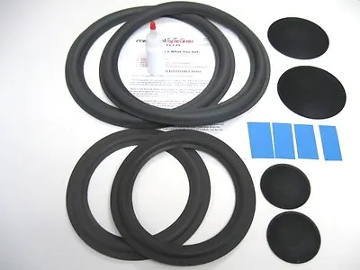 McIntosh XR5 XR6 - Both 8  & 12  Refoam Speaker Repair Kit W/ Shims & Dust Caps! • $48.56