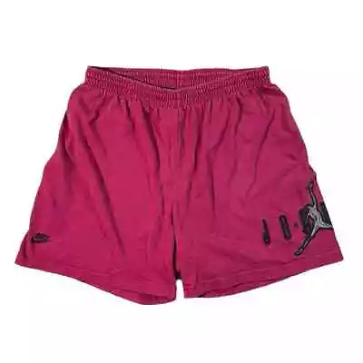 Vintage Nike Air Jordan 7 Bordeaux / Black Shorts - XL • $50