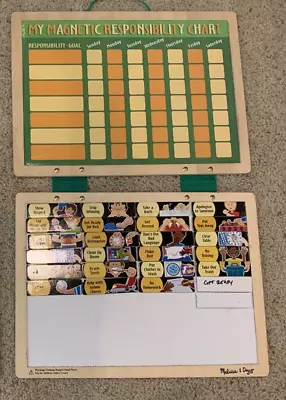 Melissa & Doug Magnetic Responsibility Chart - Kids Chore Behavior Lists • $9.79