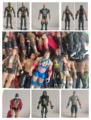 Wrestling Figures - Mattel Basic Elite WWE / WWF - Wrestler Figure Custom Bundle • £4