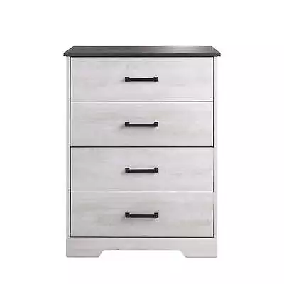 Rustic Ridge Farmhouse 4-Drawer Chest Of Drawers For Bedroom • $203.99