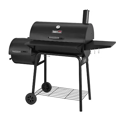 Royal Gourmet 30-Inch Charcoal Grill & Offset Smoker With Fixed Side Table • $169.99